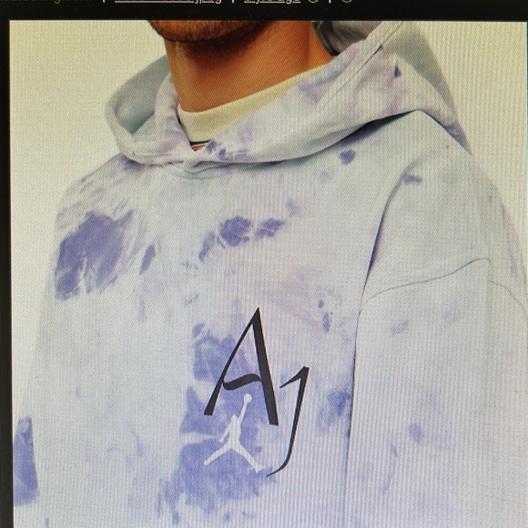 Tie-Dye Air Jordan Hoodie -Size Large - Picture 3 of 10